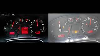 AUDI A3 19 TDI ASZ STOCK VS STAGE 1 0100KMH [upl. by Aicineohp]