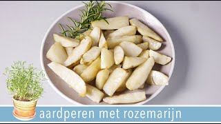 Aardperen uit de oven met rozemarijn vegan🌱  RENSKES RECEPTEN [upl. by Neelyam721]