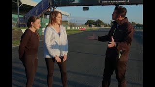 Louise Cody and Phil Healy take on the Ferrari Challenge at Mondello Park 🏎️🔥 [upl. by Annaeerb]