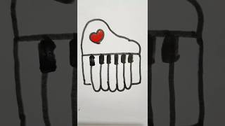 Piano Acrylic Painting For Kids 🎹 piano painting trending shortytshorts [upl. by Pillow]