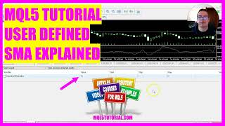 MQL5 Tutorial  How to create a user defined SMA variable [upl. by Bomke]