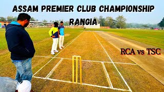 Assam Premier Club Championship 202223  Apcc Rangia RCA vsTSC  Assam Premier Club Championship [upl. by Aihsrop53]