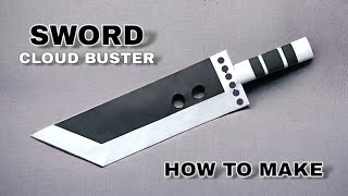 How To Make A Cloud Buster Paper Sword [upl. by Trillbee826]