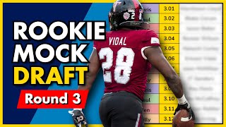 Dynasty Rookie Mock Draft  Full Round 3 Strategy Guide [upl. by Tiga949]