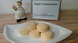 Eigelb Schäumchen  Eigelb Baiser  Rezept  Tutorial [upl. by Eeslek]