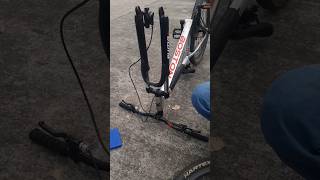 Shimano rt26 rotor installation on plutus boston mtb cyclemodification stunt mtblife [upl. by Greenwood]