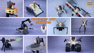 Speed Build Skibidi Toilet LEGO Building Skibidi Toilet Army Compilation [upl. by Ahsar402]