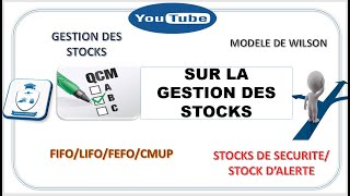 QCM GESTION DES STOCKS [upl. by Nallek]