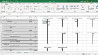 Creating Taccounts from Journal Entries [upl. by Solegna]