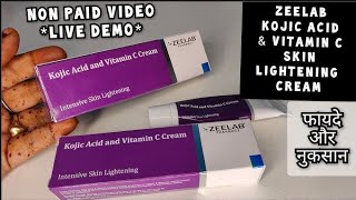 Zeelab Kojic Acid Vitamin C Cream  Kojic acid and vitamin c cream  Honest Review sale review [upl. by Anilesor]