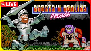 Ghostsn Goblins Arcade Live do Apoiador  Gameplay AO VIVO Até zerar [upl. by Sefton]