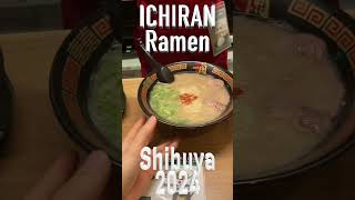 ICHIRAN Ramen Shibuya Tokyo Japan 2024 Pig Bone Broth Soup Matcha Milk Pudding Raw Noodles [upl. by Cantone845]