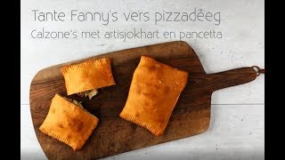 Pizza calzone met Tante Fanny Vers Pizzadeeg  gemaakt door Foodies magazine [upl. by Tellford297]