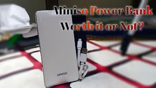 MINISO Power bank 10000 Mah Review  Worth it or Not [upl. by Aniles]