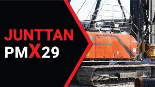 Junttan pmX29 Pile Driving Rig  Pile Driving Technology  Concrete piles steel piles [upl. by Nauh325]