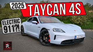 The 2025 Porsche Taycan 4S Is A Perfected Electric German Sport Sedan [upl. by Elehcor267]