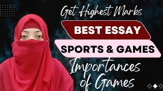 Essay quot IMPORTANCE OF SPORTS AND GAMESquot with quotations  SubjectiveKnowledgebySaba [upl. by Inman]