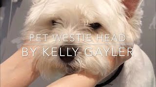 Pet Westie Head Grooming Tutorial [upl. by Tan]