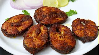 கொஞ்சம் கூட மசாலா உதிராமல் மொறு மொறுன்னு மீன் வறுவல்  விரால் மீன்  fish fry  viral meen varuval [upl. by Tertias]