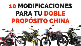 10 Modificaciones para tu moto doble propósito China si deseas hacer Off Road [upl. by Dragon635]