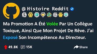 Ma Promotion A Été Volée Par Un Collègue Toxique Ainsi Que Mon Projet De Rêve Jai Exposé Son [upl. by Rehtul]