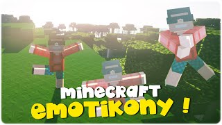 Emotikony   Minecraft EMOTE MOD [upl. by Kcirevam]