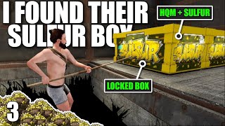 I BROKE INTO THIS CLANS SULFUR  HQM LOOT ROOM  Solo Rust [upl. by Odraude879]