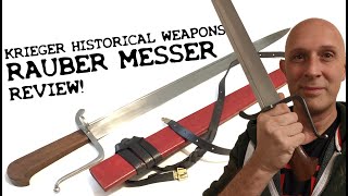 Krieger Historical Weapons  Rauber Langes Messer Review [upl. by Harewood]