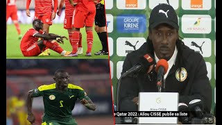 Absence de Saliou Ciss et blessure de Sadio Mané les précisions dAliou Cissé [upl. by Hsirrap950]