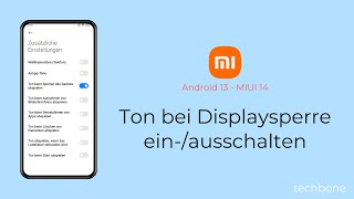 Ton bei Displaysperre einschalten oder ausschalten  Xiaomi Android 13  MIUI 14 [upl. by Thetes]