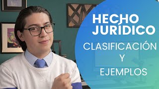 HECHO JURÍDICO Definición y Clasificación  Clases de Derecho [upl. by Ane47]