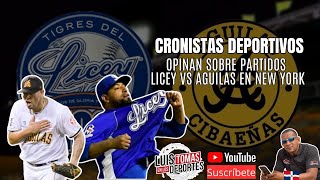 Cronistas Deportivos Opinan Sobre Organizacion Partidos Aguilas Vs Licey En New York [upl. by Eiramanin]