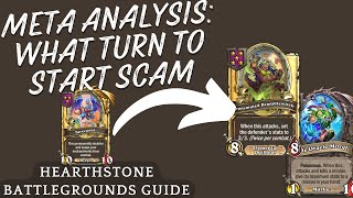 Hearthstone Battlegrounds Guide  Meta Analysis  When Should You Play Scam [upl. by Pozzy]