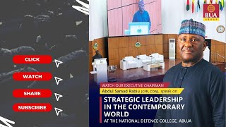 Watch Abdul Samad Rabiu African industrialistphilanthropist speak on Strategic Leadership [upl. by Karla]