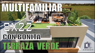 vivienda multifamiliar de 4 pisos de 8x22m en Cerro Colorado  Arequipa [upl. by Orecic254]