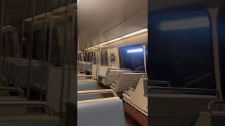 On WMATA Yellow Line train this morning Train is empty yellowline metrotunnel [upl. by Heidie]