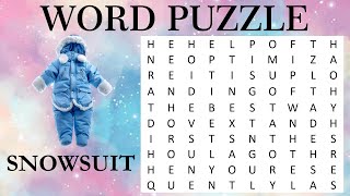 Word Game  Word Search  Puzzle  Find the Hidden Words  Word search finder  Find Words [upl. by Odoric]