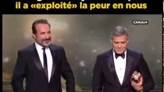 George Clooney Blasts Donald Trump César Awards [upl. by Icam]