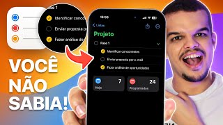 Use os LEMBRETES do iPhone DESSA FORMA e seja 10x  PRODUTIVO 😱 [upl. by Aissatsana]