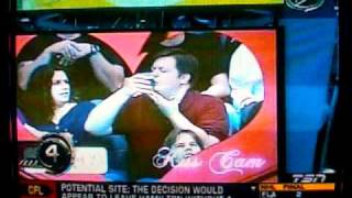 Kiss Cam  Dude picks BEER over GF [upl. by Kenon]