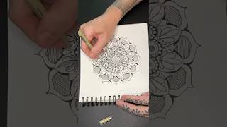 Let’s create a zendala Today I will create the mandala art tomorrow I’ll add color Enjoy ✌️ [upl. by Negeam239]