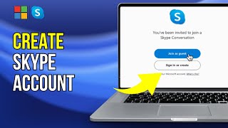 How to Create A Skype Account 2024  Get Your Skype IDName [upl. by Terris65]