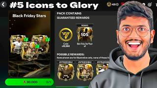 I Opened 105 OVR Guaranteed Pack from Black Friday  Icons to Glory Ep 5 [upl. by Dianuj]