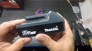 Repacking Makita 18v Lithium Battery With new cells 5 cell [upl. by Kitchen335]