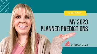 My 2023 Planner Trend Predictions [upl. by Airol]