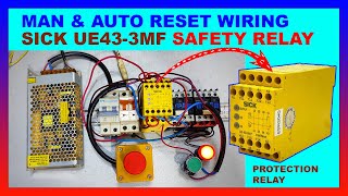 Safety Relay Wiring Method with Emergency Push Button Manual and Auto [upl. by Tootsie]