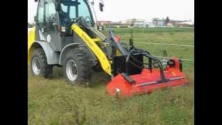 AGRITECSchlegelmulcher GS50160V hydr Antrieb an Radlader Kramer 750 wwwagritecde [upl. by Pinelli]