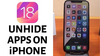 iOS 18 How to Unhide Apps on iPhone [upl. by Joo638]