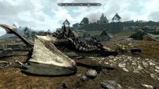 Playing as a dragon in Skyrim [upl. by Winton788]