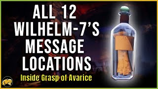 Wilhelm7s Messages Locations  The Richest Dead Man Alive Triumph  Destiny 2  Grasp of Avarice [upl. by Joye609]